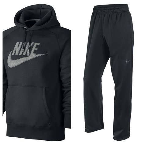 nike sweat suit full zip trainingsanzug in schwarz größe s|Nike sweatsuits for women.